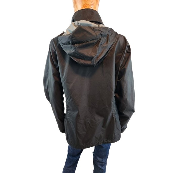 COLUMBIA lightweight waterproof black packable hooded rain jacket - Picture 5 of 11